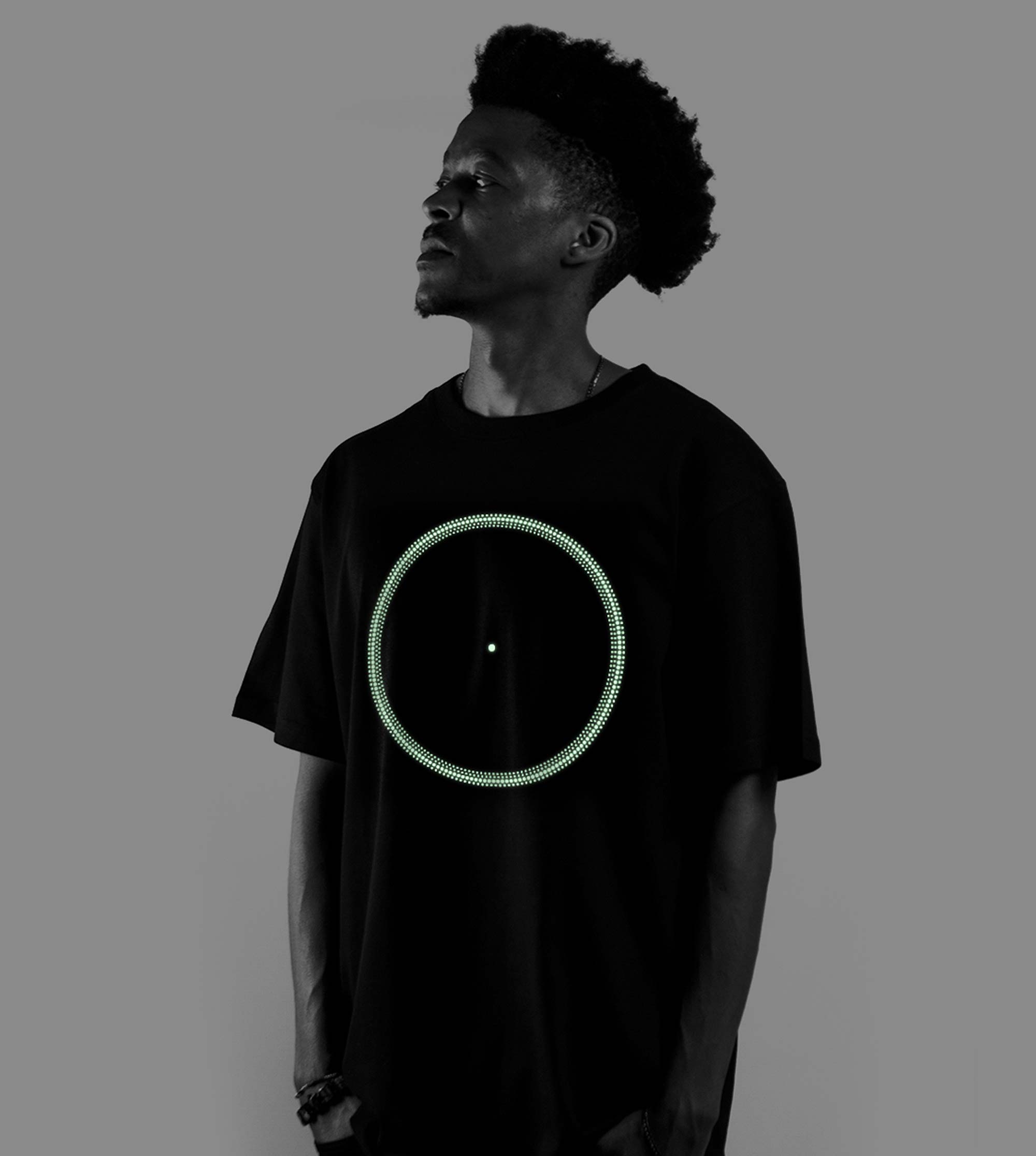 Glow in the dark vinyl tee